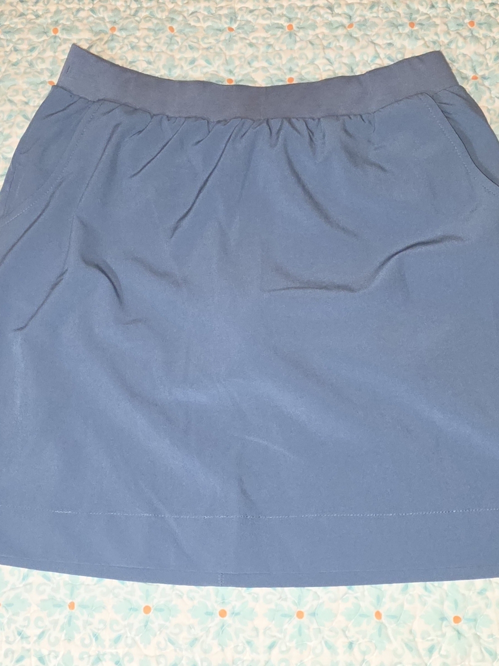 *NWOT* Classic Steel Blue Pull-On Skort with Pockets
